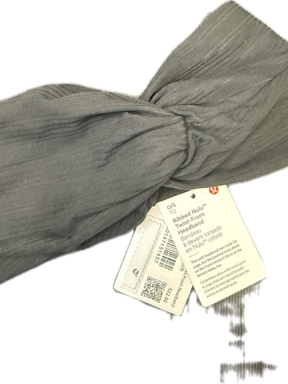 Lululemon Ribbed Twist-Front Headband - Black